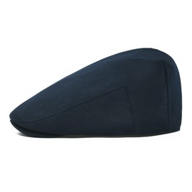 STARANCE Gorra plana de algodón para hombre Ivy Gatsby Newsboy, gorra delgada de verano para conducir, Azul Marino, 7.25