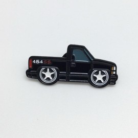 OBS 454 Soft Enamel Hat Pin - Color: Black