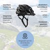 BLACK CREVICE Bicycle Helmet Adult I Bicycle Helmet I Bicycle