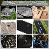 OLYCRAFT 6 Sheets Black ABS Plastic Panel 25 x 15