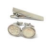 Premium 1955 Lucky Australian sixpence cufflinks for a 70th Birthday