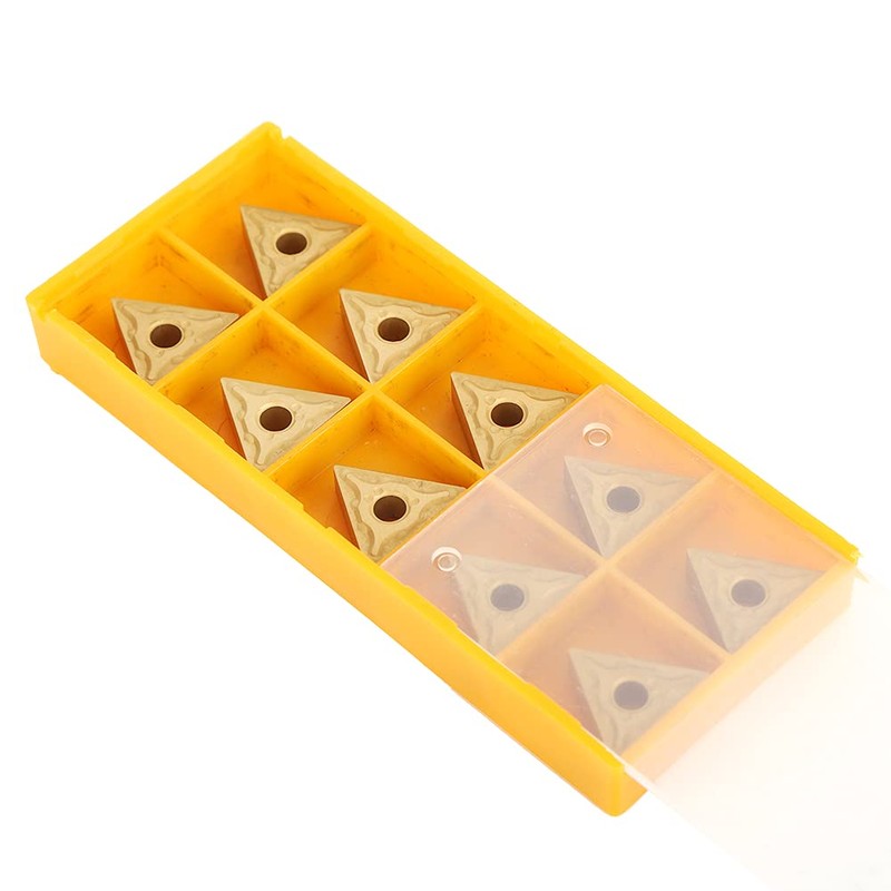 YWBL-WH Inserti CNC Triangolari, 10 Pezzi, Carburo Integrale, per Tornitura