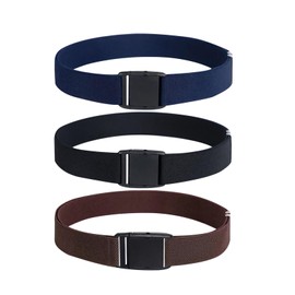 Thoquene Pack of 3 Children's Boys, Adjustable Children's Belt Boys, multicoloured