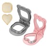 sourcing map 2 Pack Crustless Sandwich Cutter, Square/Heart Shape Uncrustable