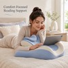 Memory Foam Prone Reading Pillow for Bed – Multi-Position Support