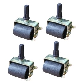 Heavy Duty Bed Frame Wheels Casters Rollers for Bed Frame Socket Sleeve Install with Locking,Set of 4 (4) (4, Gold)