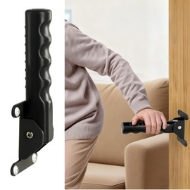 Grab Bars for Elderly for Wall, Flip Up Grab Bars for Convenient Space Management, Concave and Convex Anti-Slip Design Safety Handles, Handrails for Steps and Doorframe