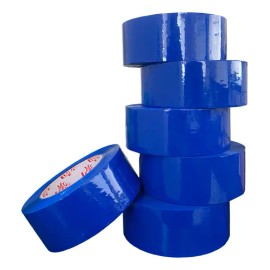 Cinta Adhesiva Acrílica Mr Tape Azul 48mmx150m Pack 6 Piezas para Cartón