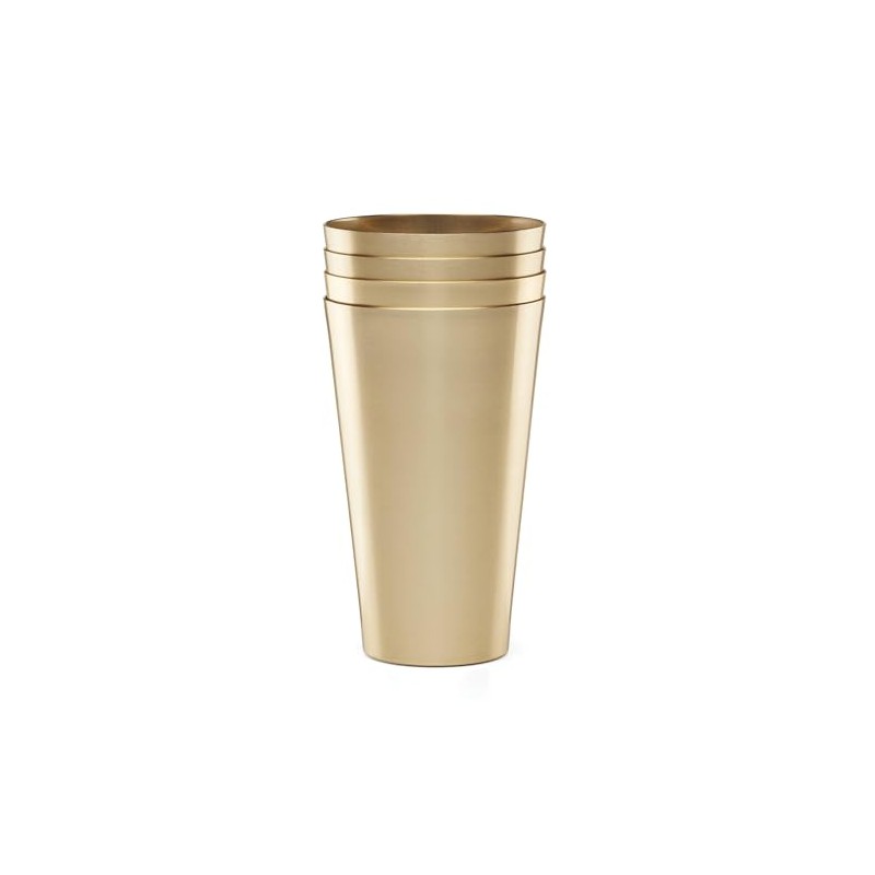 Cambridge EWMT04MTCB1BM 16 Oz Gold All-Purpose Cups, Set Of 4