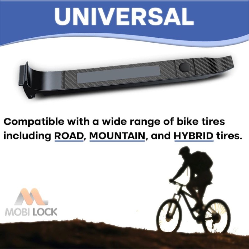 Mobi Lock Bicycle Tyre Lever - Tire Changing Tool for
