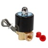 SNS 1/4"NPT AC110V Brass Electric Solenoid Valve Normally Closed Water,