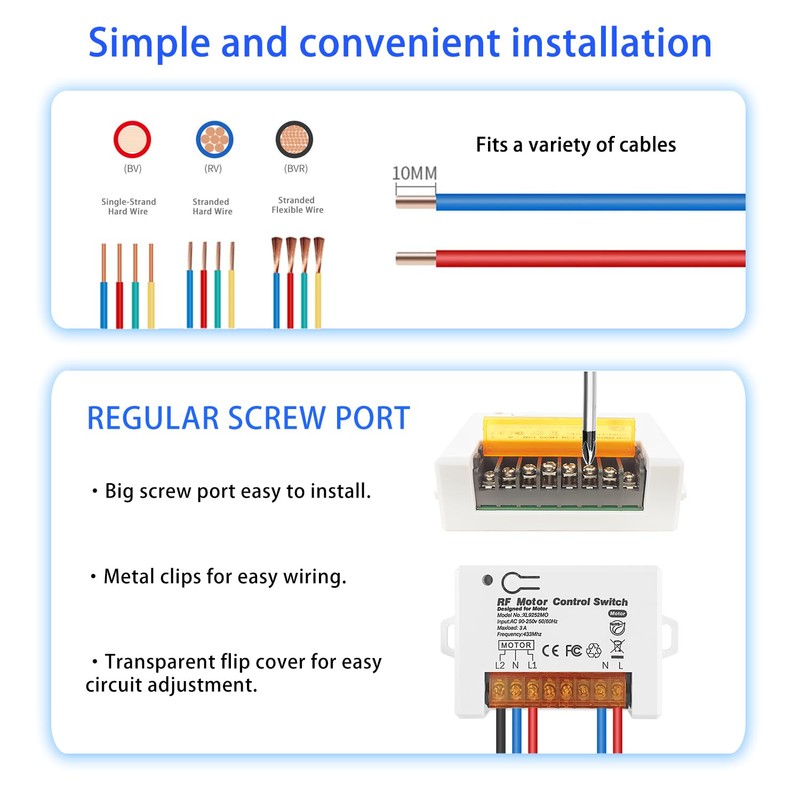 DieseRC Wireless Roller Shutter Remote Control Switch AC 90 V
