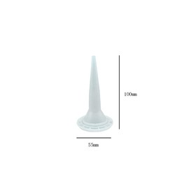 10 Pieces Caulking Nozzle Cones Nozzles Caulk Nozzle Applicator Caulking Nozzle Tips Replacement, White