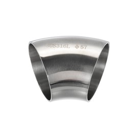 PATIKIL 1pcs 45 Degree Mandrel Bend Elbow, 2 1/4 Inch OD Steel Exhaust Elbow Exhaust Piping Connector 316 Stainless Steel for Exhaust Pipe Stair Handrail HVAC