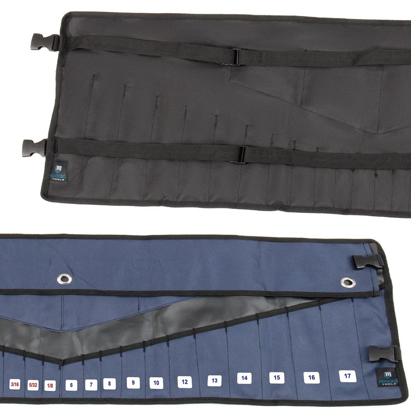 Rugged Tools Wrench Roll Up Pouch - Wrench Organizer &