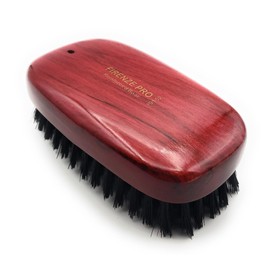 Firenze Pro Boar Bristle 9-Row Reinforced Rectangular Palm Wave Brush #9152 - Crimson