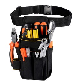 For Tool Bag Belt Mini Tool Belt Bag Multi-Pockets Waterproof Thickening Tool Holder Multi-Purpose Tool Organiser for Craftsmen Electricians Technical Maintenance