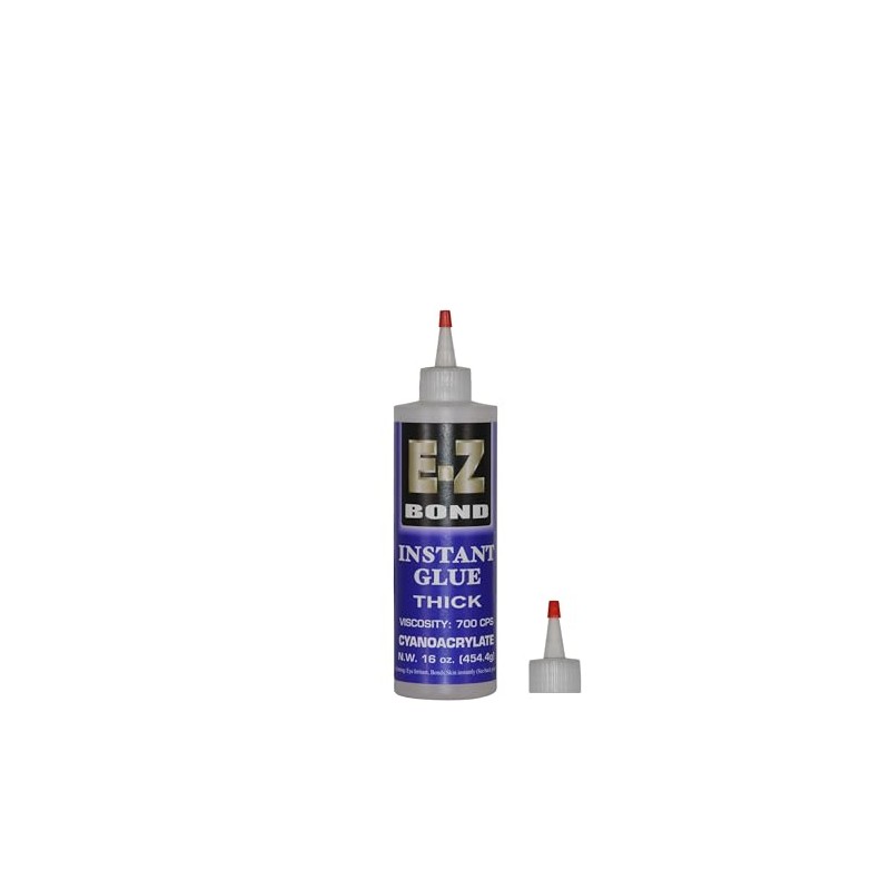 E-Z Bond Professional Grade Thick Instant Glue, 700 CPS (16