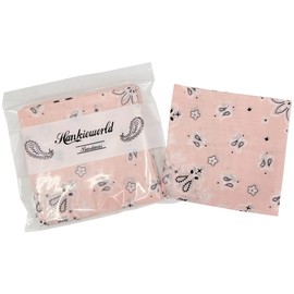 HankieWorld Bandanas for Women and Men，3 Pack Super Soft Thin 60s Preium Cotton 22 inch Handkerchiefs(3 Pack-Crystal Rose)
