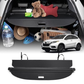 Powerty Cargo Cover for 2016-2021 2022 Honda HRV Retractable Trunk Cover Trunk Shielding Shade for HR-V Accessories Cargo Luggage Cover No Gap