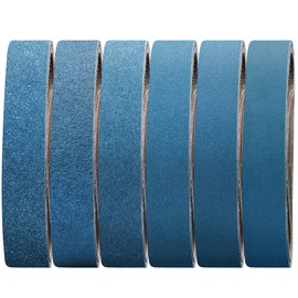 Shineboc Sanding Belt 50 x 686 mm, Pack of 10 Belt Sander Sanding Belts 40/60/80/120/240/400 Grit for Polishing Metal, Wood