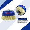 SALI 6 Pack Wire Cup Brush, 4 Inch Coarse Crimped
