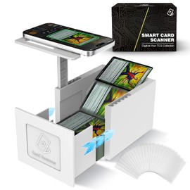 Card Scanner Stand for TCG & Sports Cards - Foldable Phone Mount Compatible with MTG Pricing Apps - Hands-Free Scanning Kit for Sleeved Cards (Includes 20 Sleeves) - Standard Edition