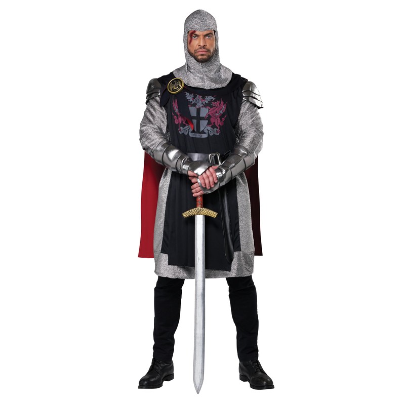 California Costumes Men's Medieval Knight Costume Small/Medium Black/Red