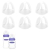 6pcs Baby Bottle Caps Compatible with Lansinoh Bottles, Soft &