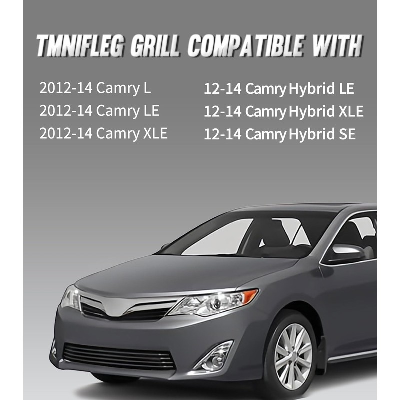 TMNIFLEG Front Lower Bumper Grill Grille Compatible With Toyota Camry