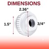 Swimables 1.5 Inch MIP Threaded Directional Fitting Hydrostream Pool Jet