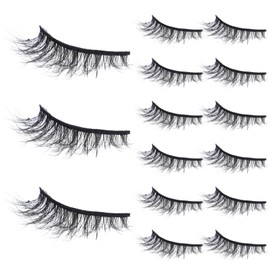 Baluue 20pairs False Eyelashes Handmade Eye Lashes for Beginners Comfortable Volume Enhancement for Any Occasion Women