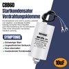 BEEYUIHF CBB60 Motor Capacitor 10µF 450V Capacitor 50/60Hz Starting Capacitor