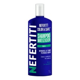 Shampoo Matizador Bleu Nefertiti 1 Lt Platina Canas Y Luces