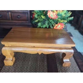 Miniature Table for Buddha Statue Stand Worship Pedestal Thai Wood Carving