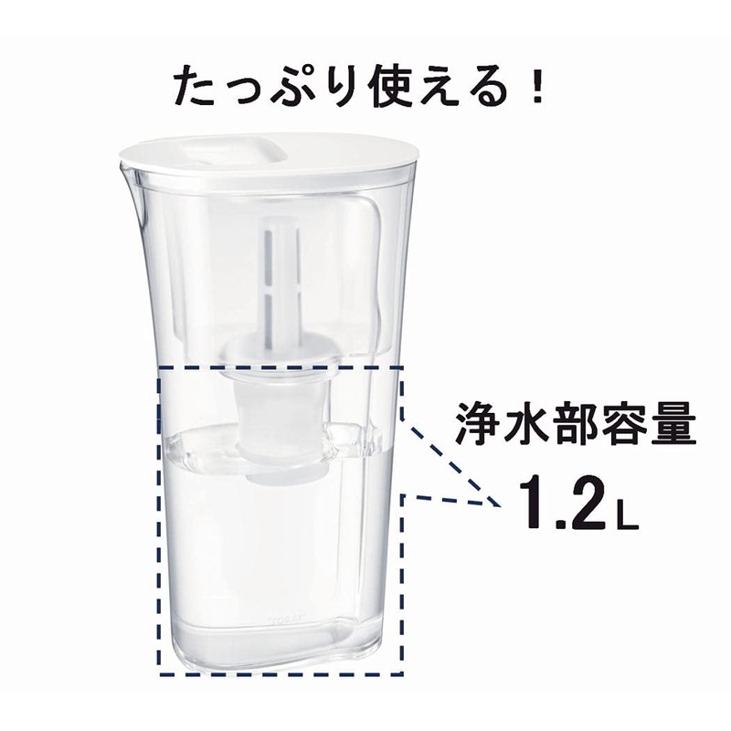 TORAY torayvino Pitcher-type Water Purifier 1.2L PT302F