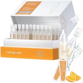 THESKCARE Sérum Facial Con Vitamina C, Ácido Hialurónico, Glutatión, Vitamina E Y Niacinamida. Sérum Facial Antiedad Para Arrugas Y Manchas Oscuras.