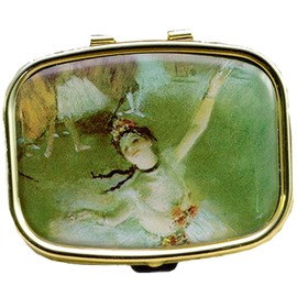 Fridolin 18251 Degas The Star 5.1 x 12 x 6 cm Multi-Coloured Metal Pill Box