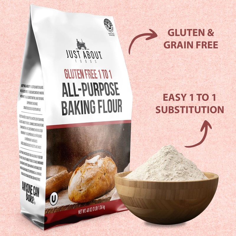 Just About Foods All Purpose Flour Gluten-Free, New Improved Formula,