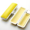 This case, Soldered Trigger Case Sunny Case [Lizard Skin Tone, Silver Frame with] (Capless), Yellow