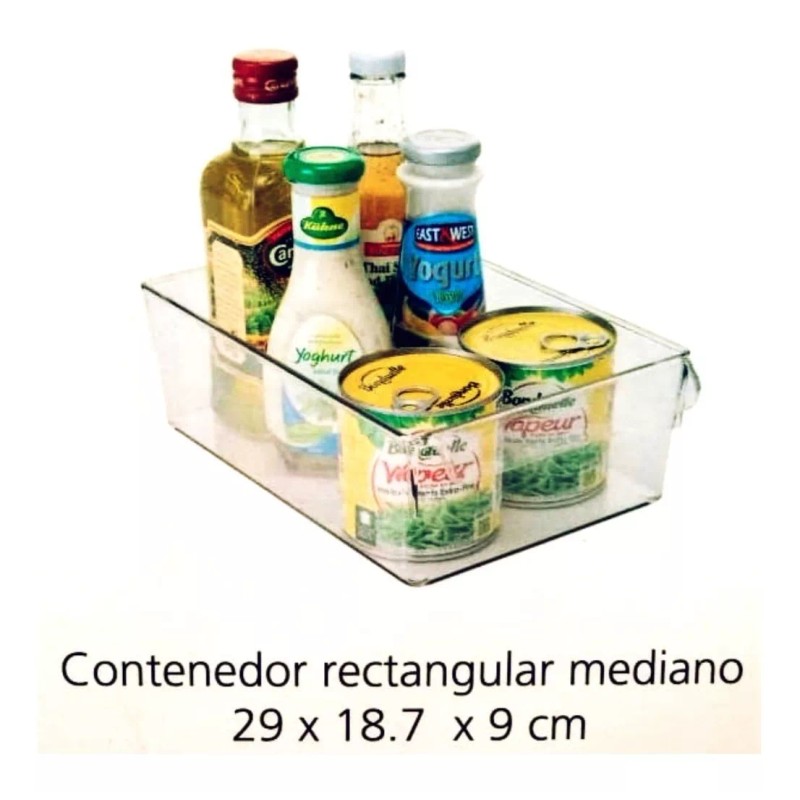Mainstays Charolas Canastas Organizadoras De Refrigerador Resistentes