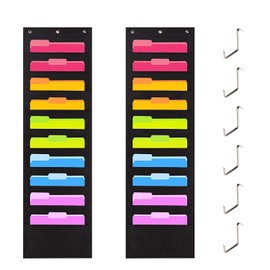 MaoXinTek Aufbewahrungsfach Diagramm Wand aufhängen Datei Ordner Tasche Diagramm Cascading Organizer für Büro, Schule oder Zuhause 20 Pockets