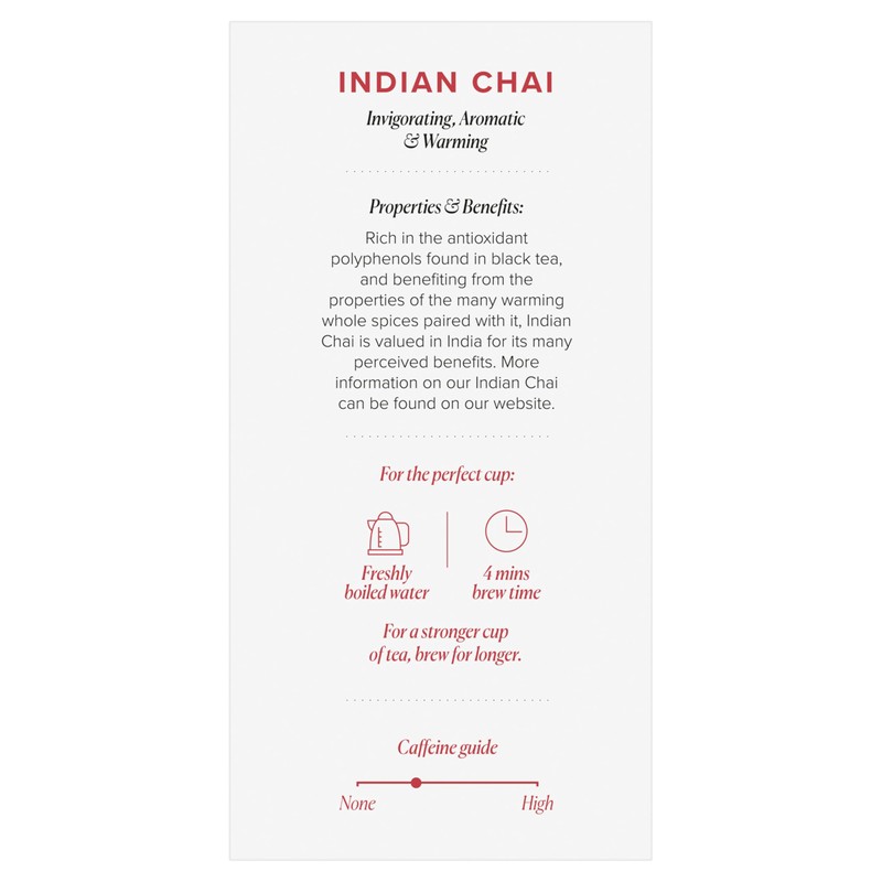 96° Indian Chai - 20 Pyramid Tea Bags x 3