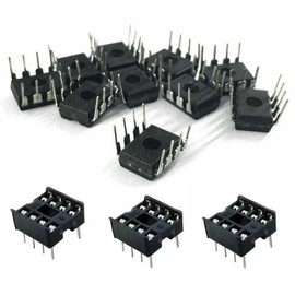 555 Single High-Precision Timer IC NE555 NE555P NE555N Pulse Generator DIP-8 (Pack of 20 Pcs) + 8 Pin DIP Socket (Pack of 10 Pcs)
