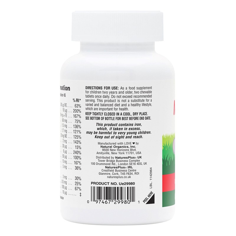 NaturesPlus Animal Parade Children’s Multivitamin - Natural Assorted, Cherry, Orange,