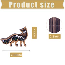 Laozai Wooden Forest fox Decor,Cabin Decor, Rustic Decor Wall Decorations for Bedroom Living Room Table Decorative…