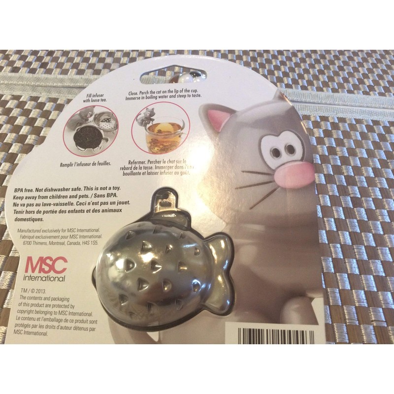 Joie 10044 Tea Infuser Miau, Stainless Steel, Multicolour, 5.1 x