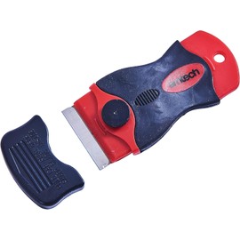 Mini Soft Grip Scraper – Compact Label & Sticker Remover | Ideal for Tight Areas, Glass, Tiles, Mirrors | Ergonomic Handle