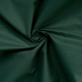 100% Cotton Ranforce Single Fitted Sheet (100 x 200 + 30 cm), Dark Green, 155 Thread Count | Machine Washable at 30°C | Soft & Durable for Comfort, Twin