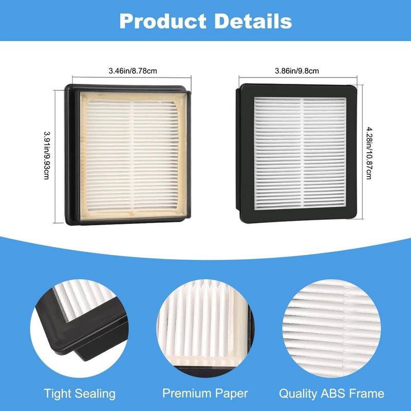 BGSIME 4 PACK 107315 HEPA Vacuum Filter for Proteam Super